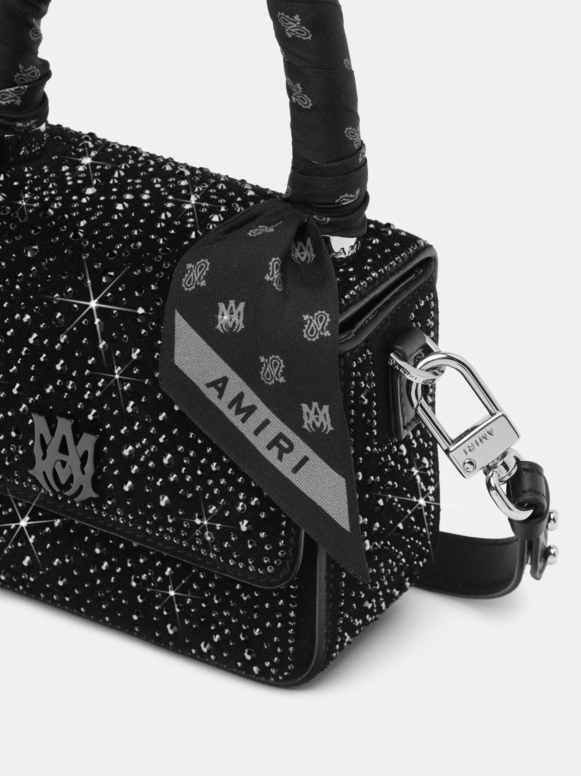 AMIRI Bags|Handbags<CRYSTAL MICRO MA BAG BLACK