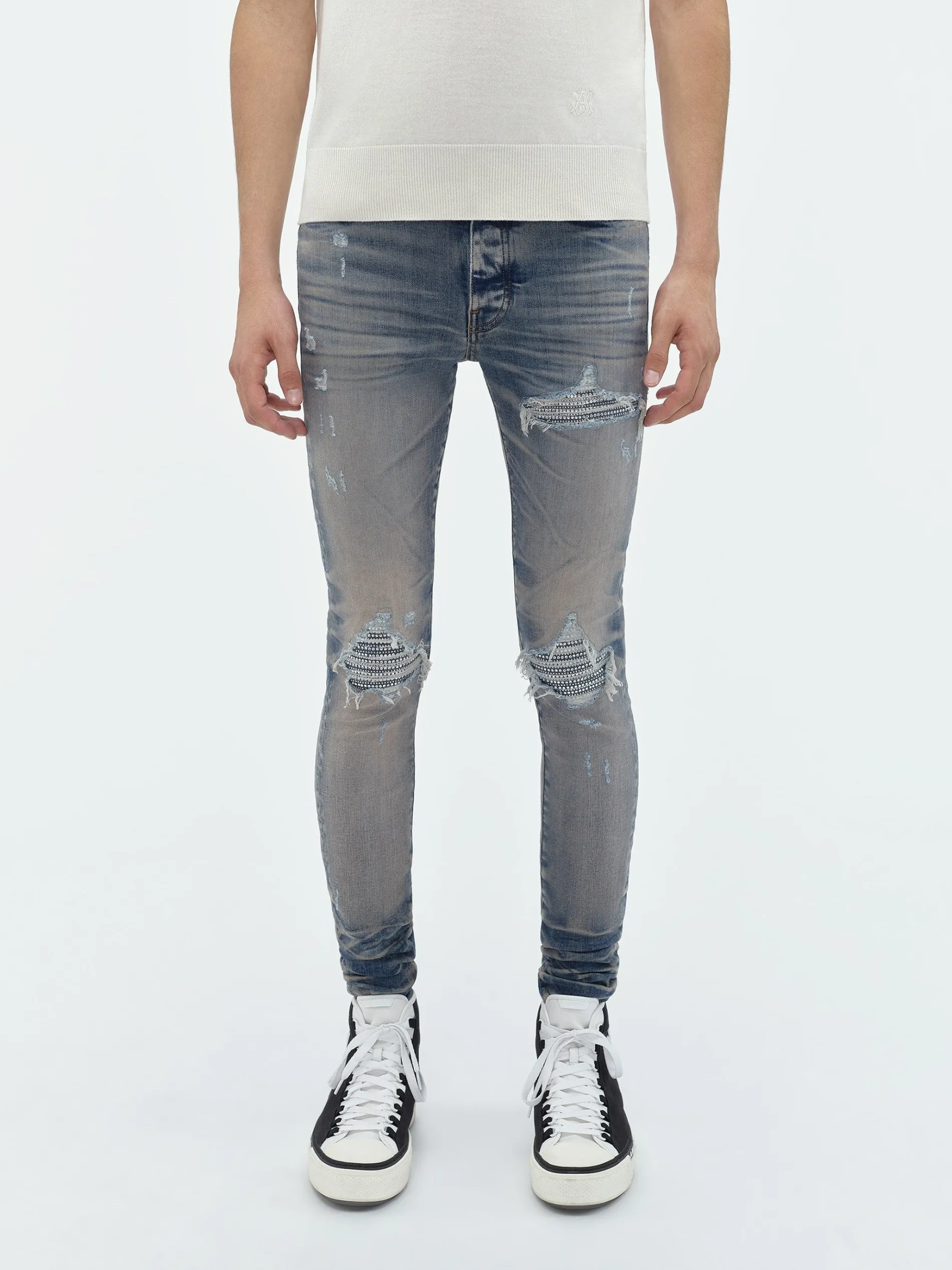 AMIRI Denim<CRYSTAL MX1 JEAN Vintage Indigo