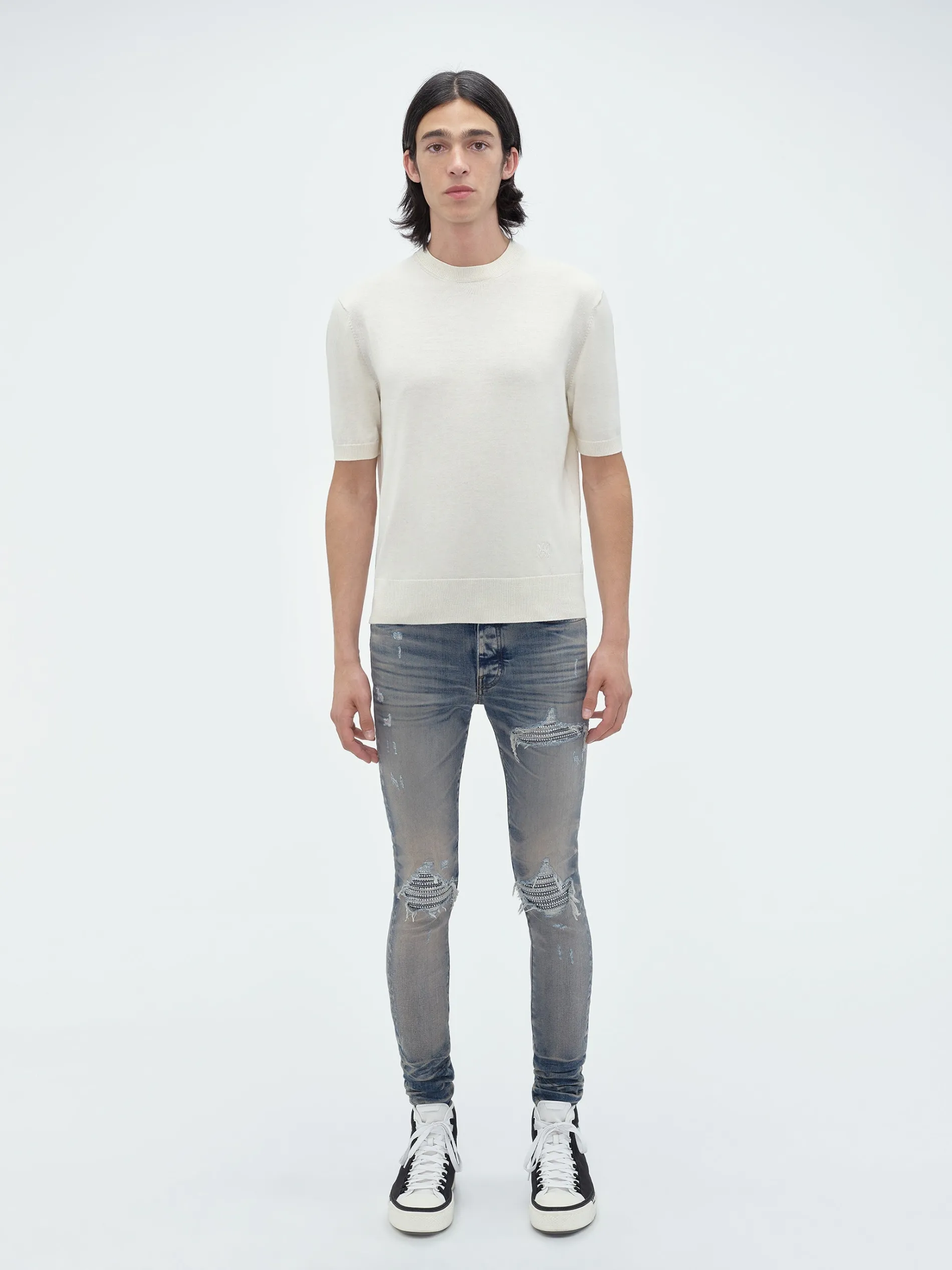 AMIRI Denim<CRYSTAL MX1 JEAN Vintage Indigo