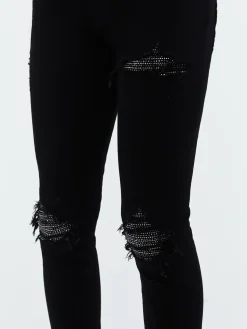 AMIRI Denim<CRYSTAL MX1 JEAN BLACK OD