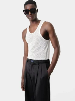 AMIRI Knitwear|Tees<CRYSTAL TANK TOP White