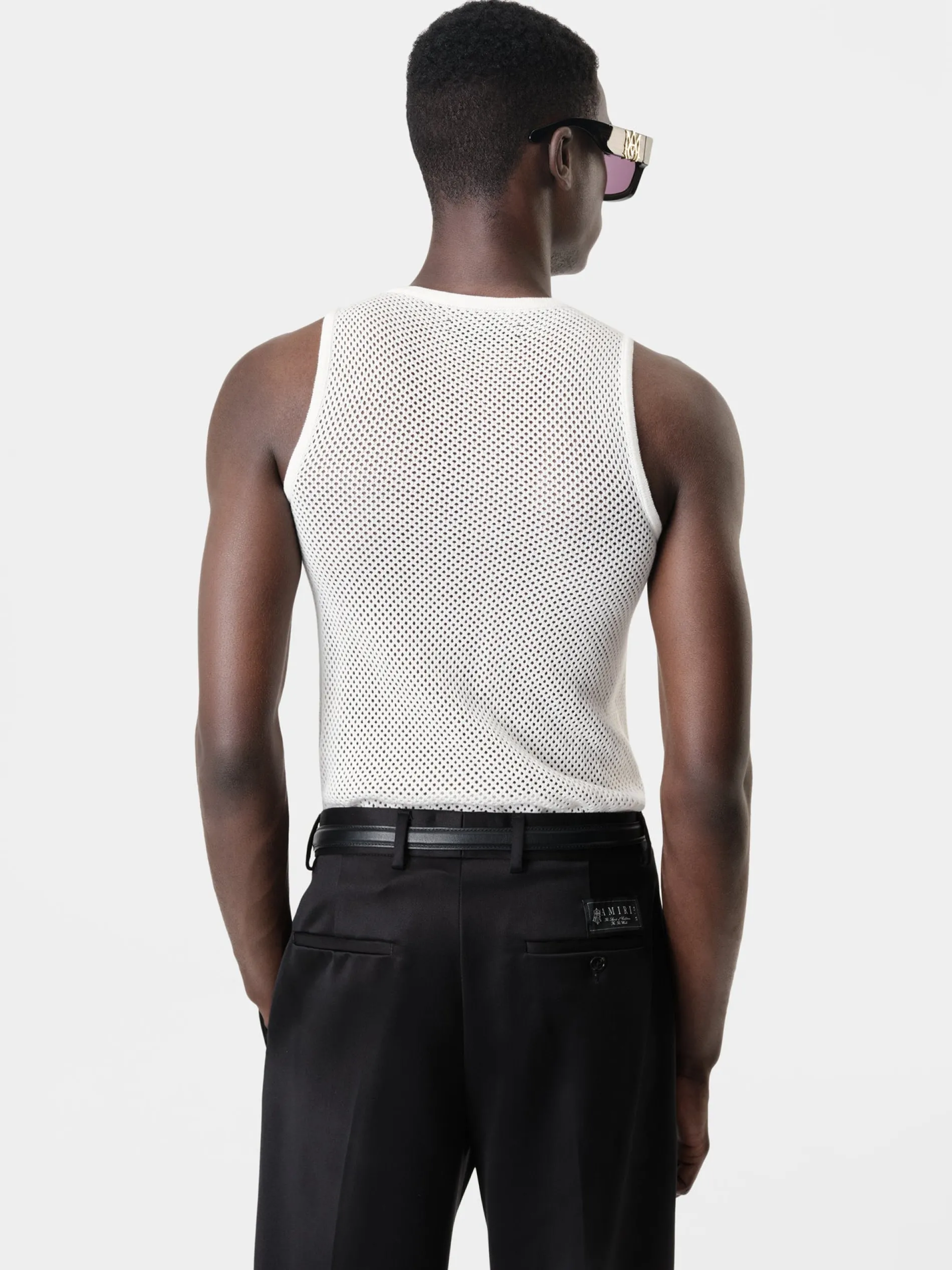 AMIRI Knitwear|Tees<CRYSTAL TANK TOP White
