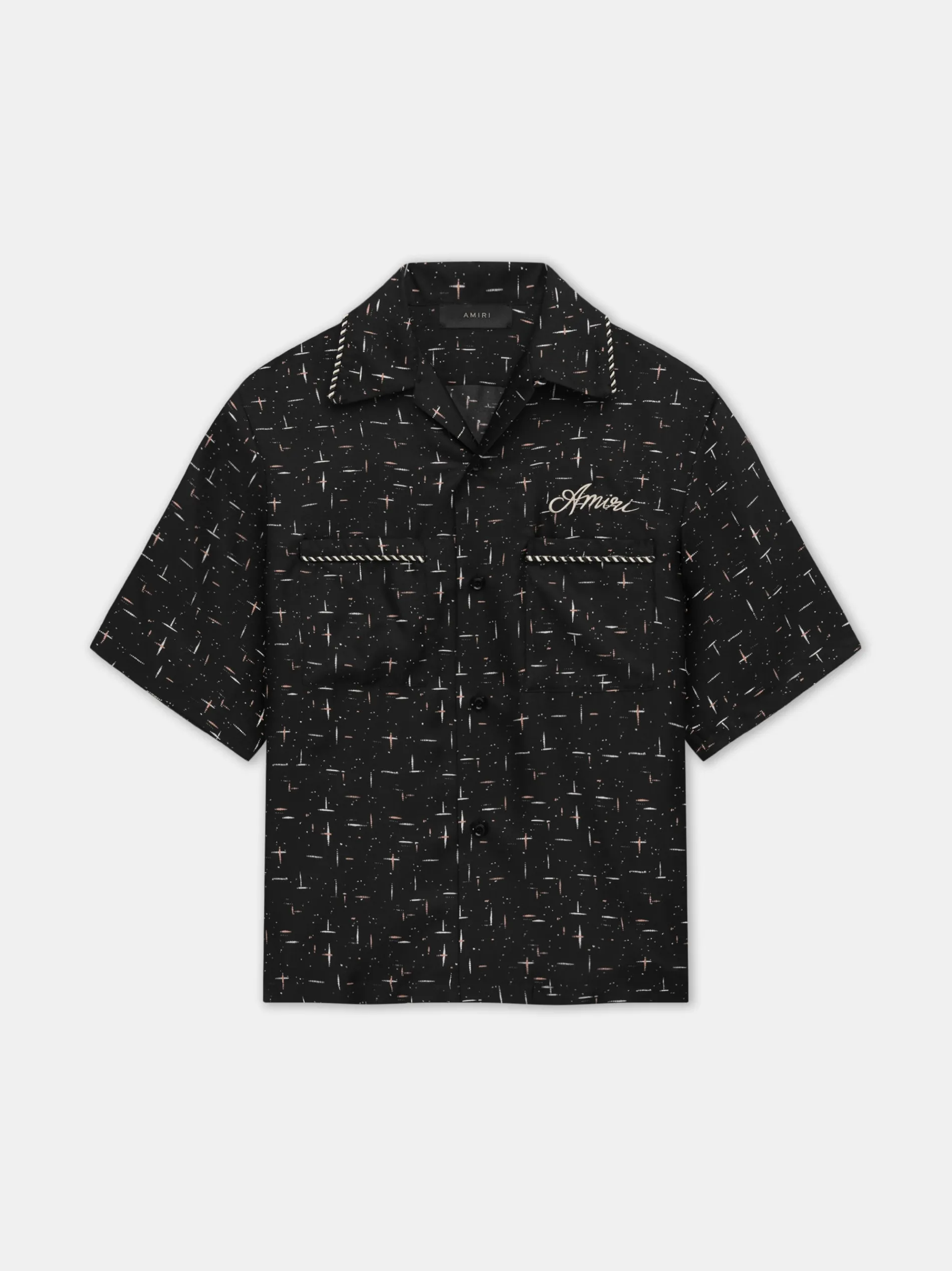 AMIRI Shirts<FLECK BOWLING SHIRT BLACK