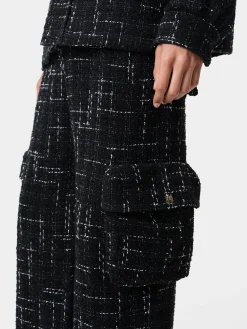 AMIRI Pants<FLECK TWEED CARGO BLACK