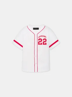 AMIRI Shirts<KIDS' 22 BASEBALL SHIRT White