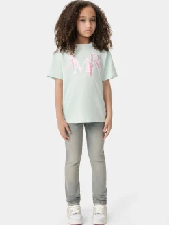 AMIRI Tees<KIDS' BANDANA STAGGERED TEE Surf Spray