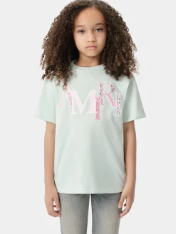 AMIRI Tees<KIDS' BANDANA STAGGERED TEE Surf Spray