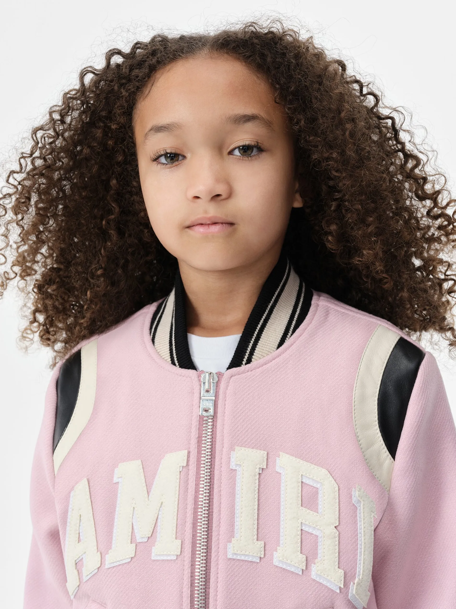 AMIRI Outerwear<KIDS' COLLEGIATE BOMBER Flamingo Pink