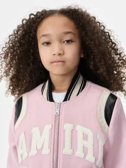 AMIRI Outerwear<KIDS' COLLEGIATE BOMBER Flamingo Pink