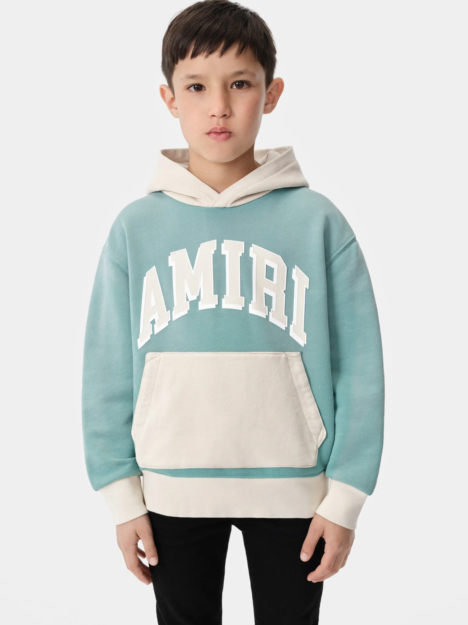 AMIRI Sweatshirts<KIDS' COLLEGIATE HOODIE Sea Blue