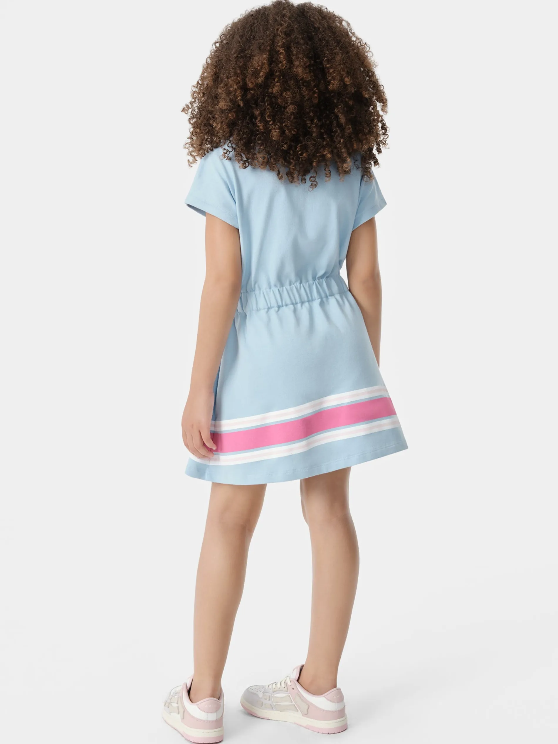 AMIRI Tees<KIDS' STRIPE T-SHIRT DRESS Cerulean