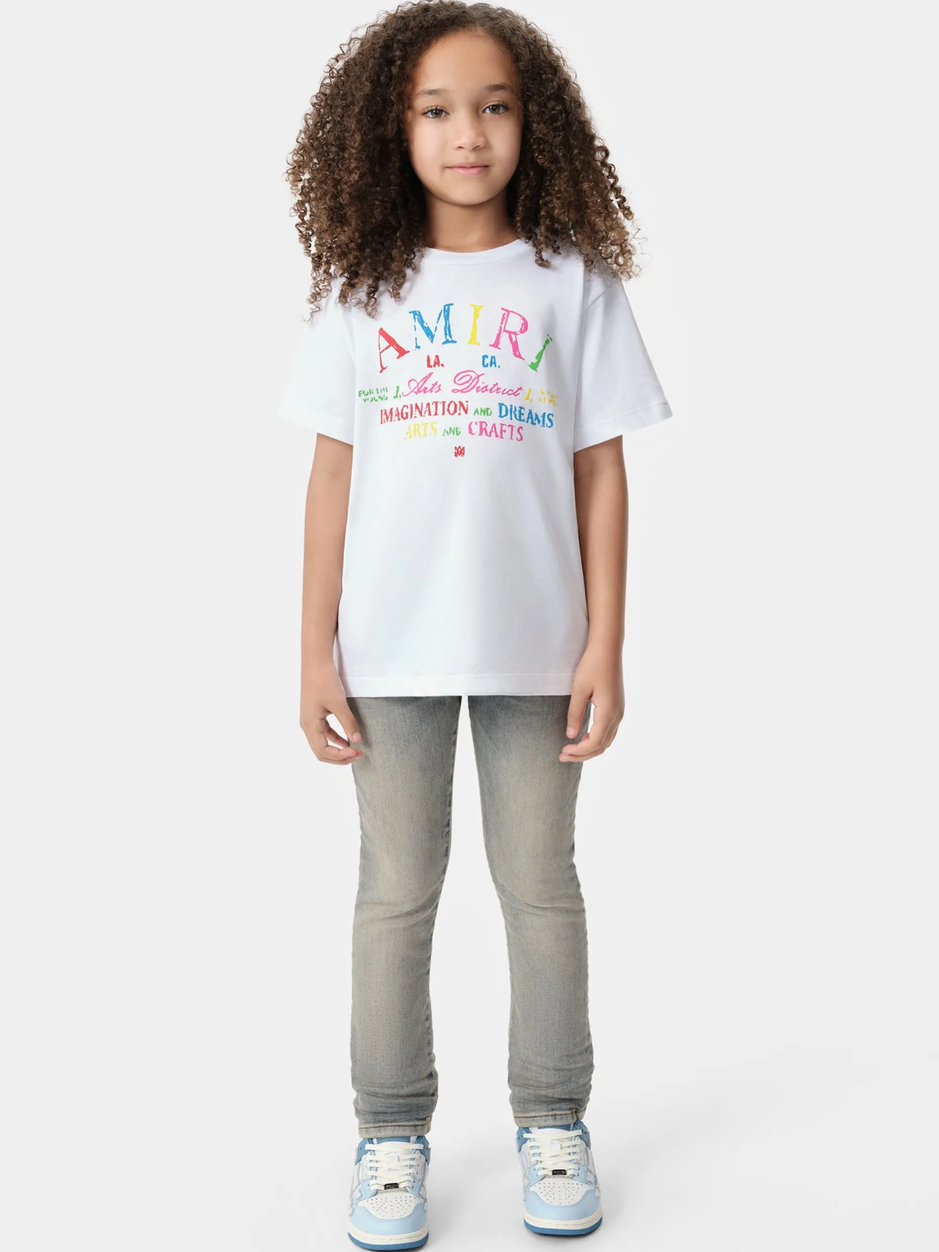 AMIRI Tees<KIDS' ARTS DISTRICT SCRIBBLE TEE White