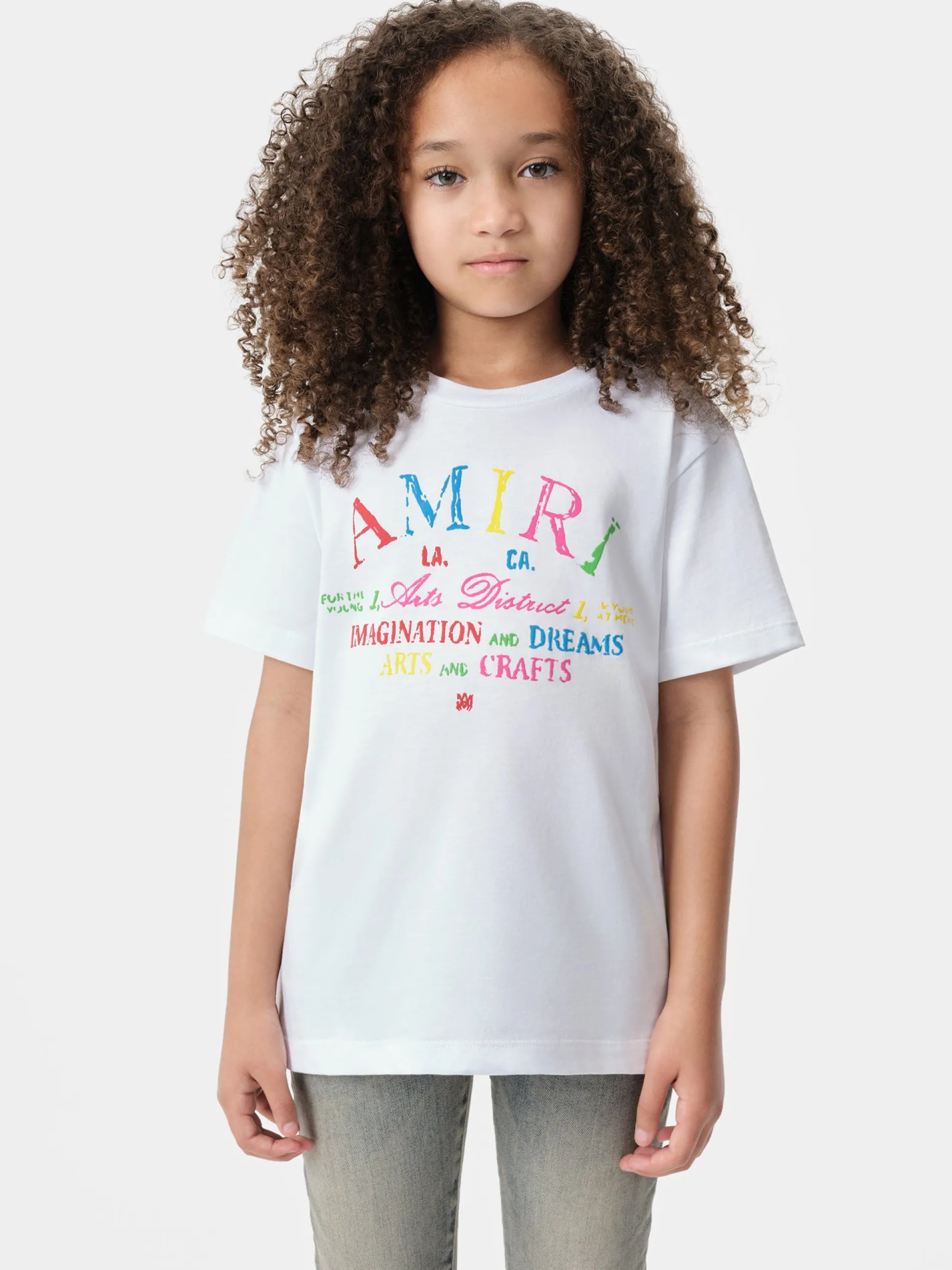 AMIRI Tees<KIDS' ARTS DISTRICT SCRIBBLE TEE White