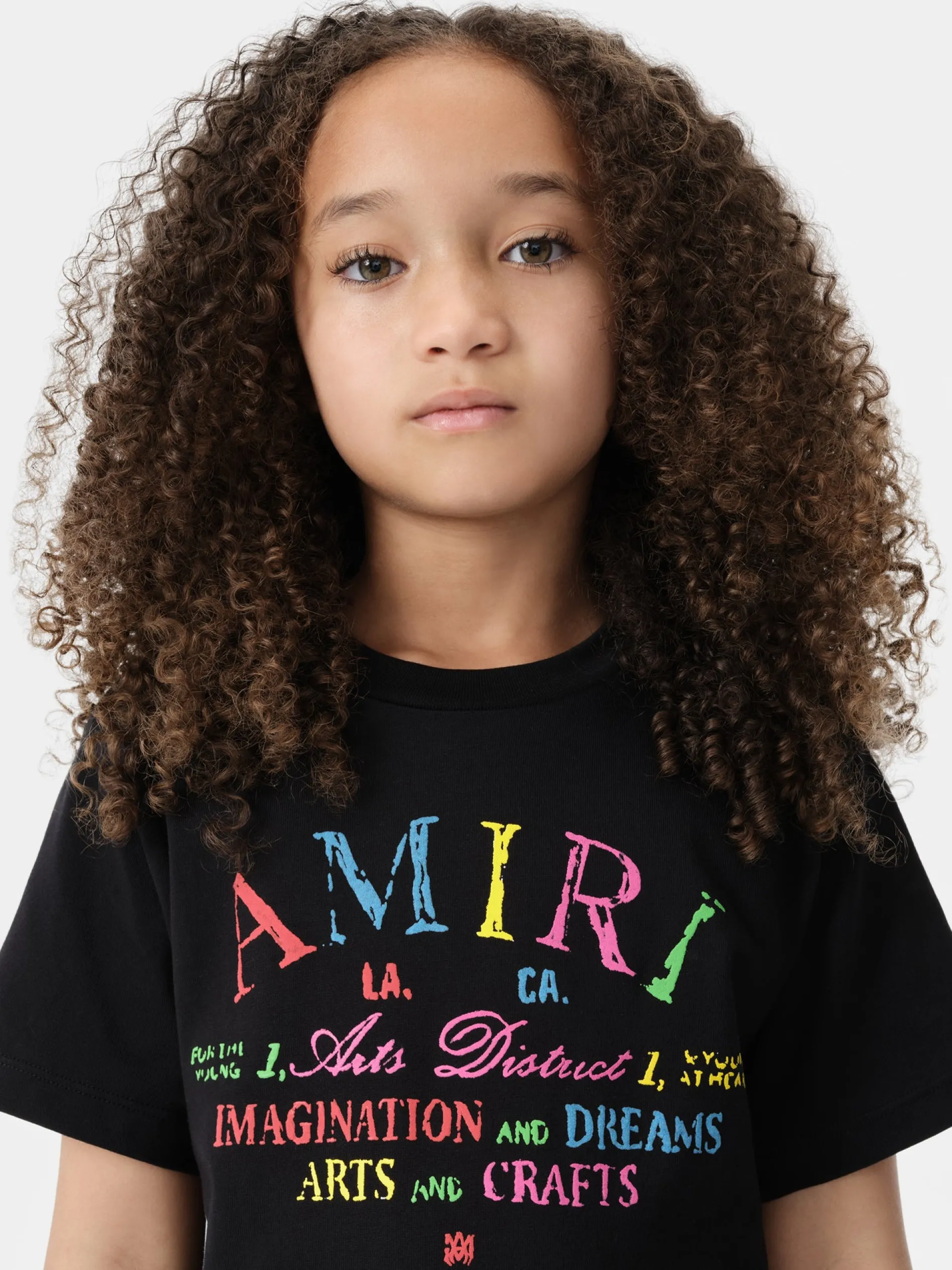 AMIRI Tees<KIDS' ARTS DISTRICT SCRIBBLE TEE BLACK