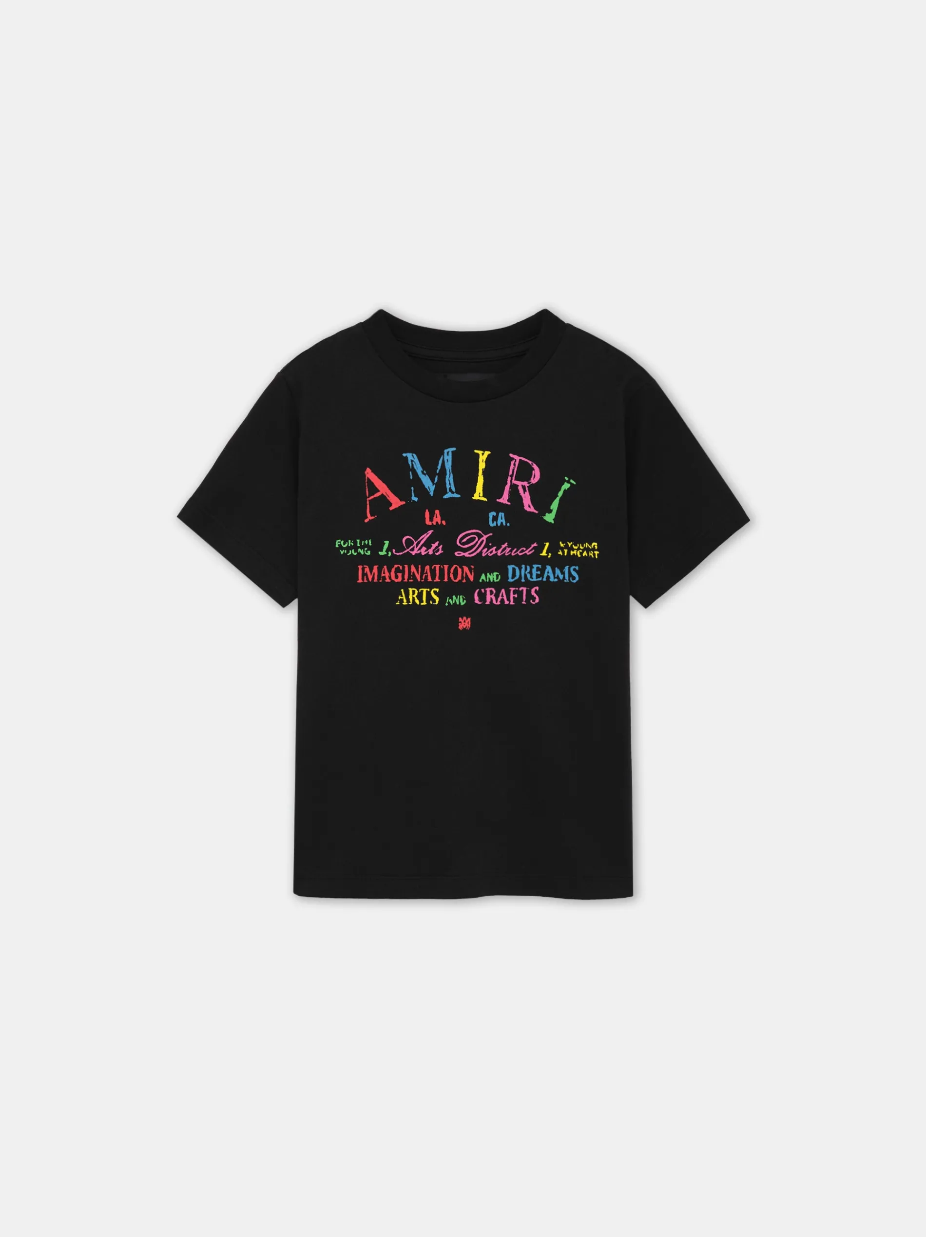AMIRI Tees<KIDS' ARTS DISTRICT SCRIBBLE TEE BLACK