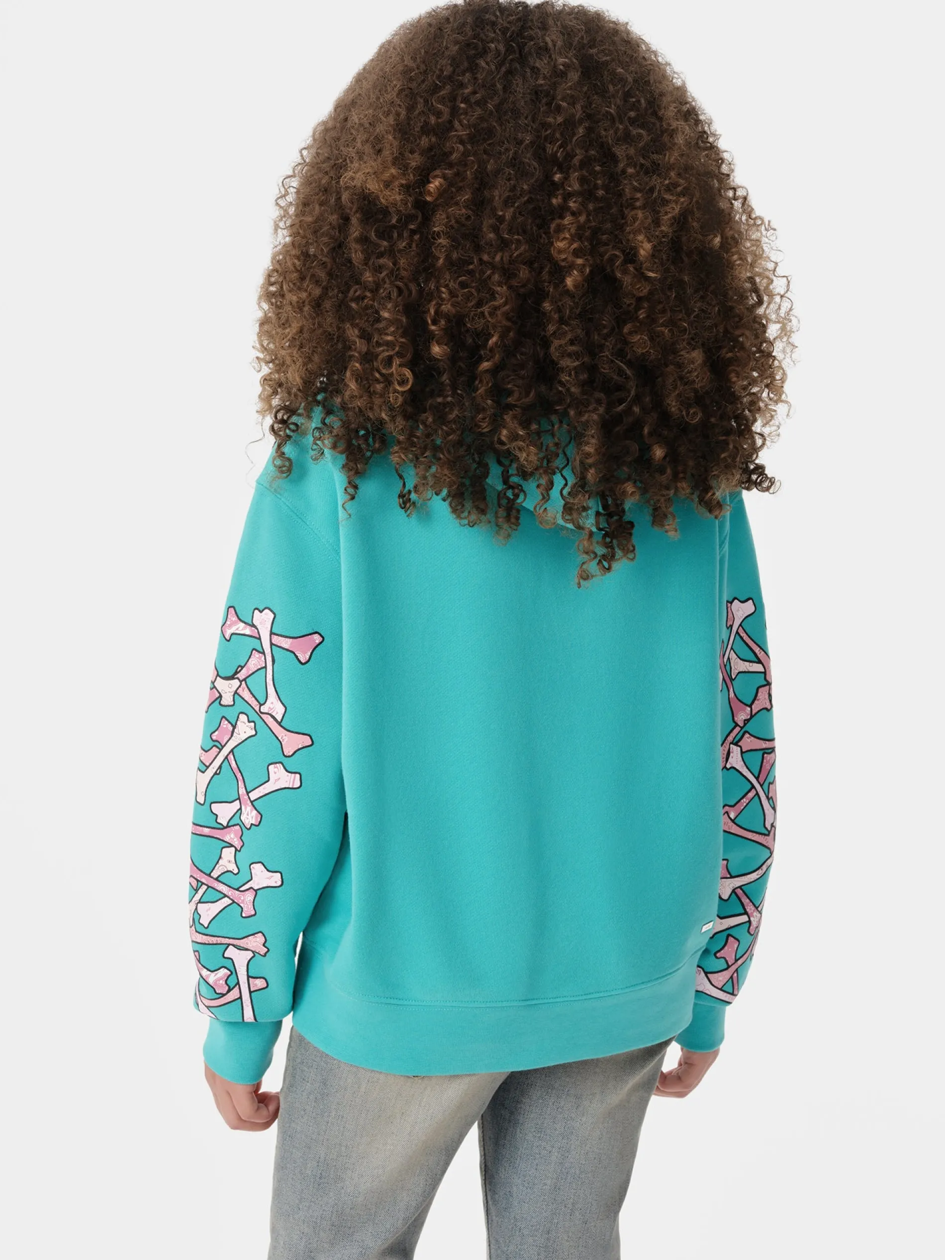 AMIRI Sweatshirts<KIDS' BANDANA BONES STACKED HOODIE Sea Blue