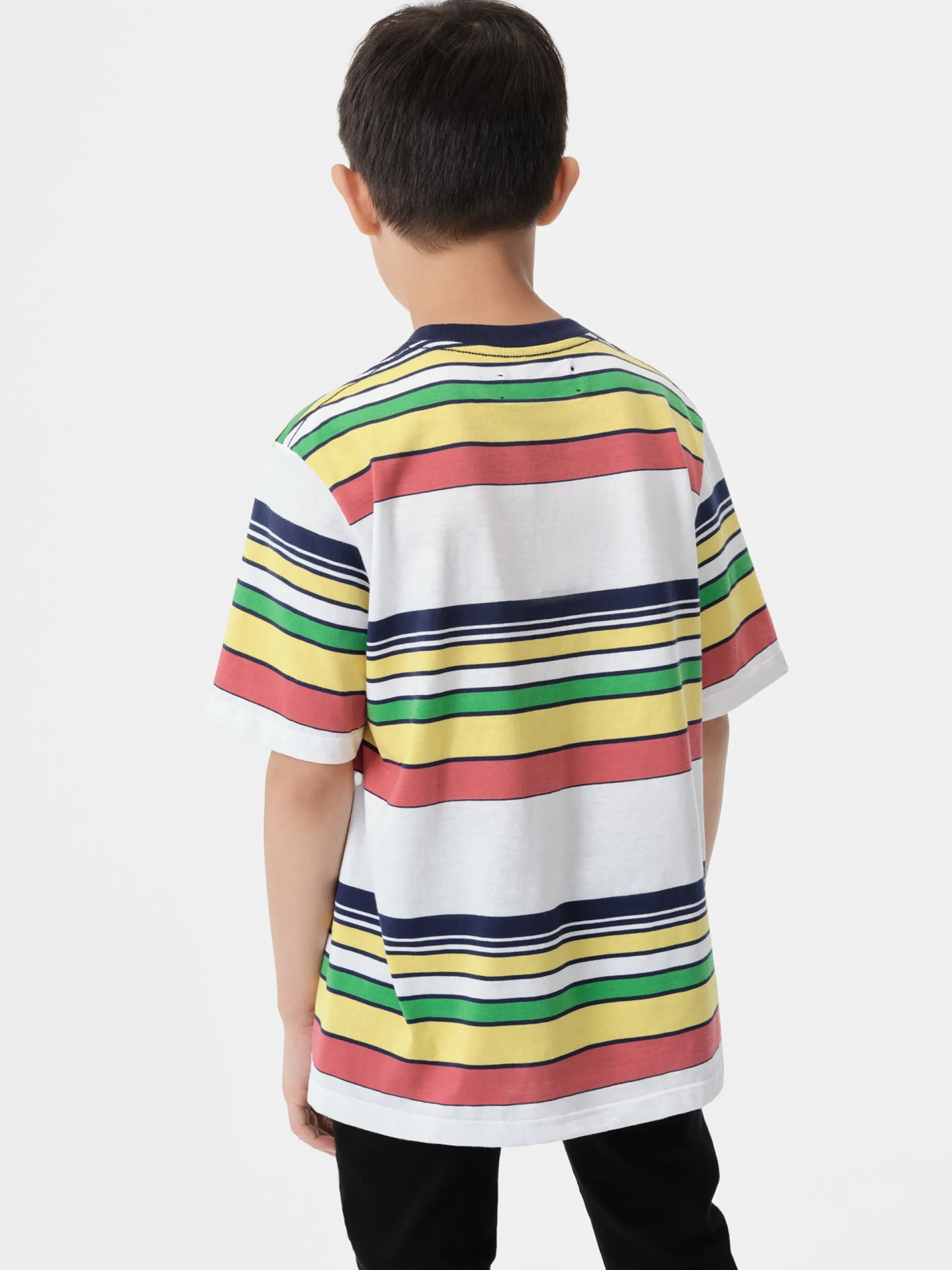AMIRI Tees<KIDS' MA BAJA STRIPE TEE BLUE MULTI