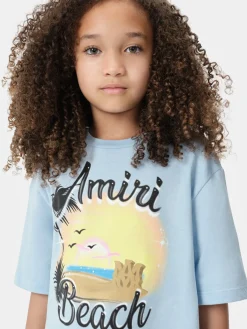 AMIRI Tees<KIDS' MA SANDCASTLE TEE Cerulean