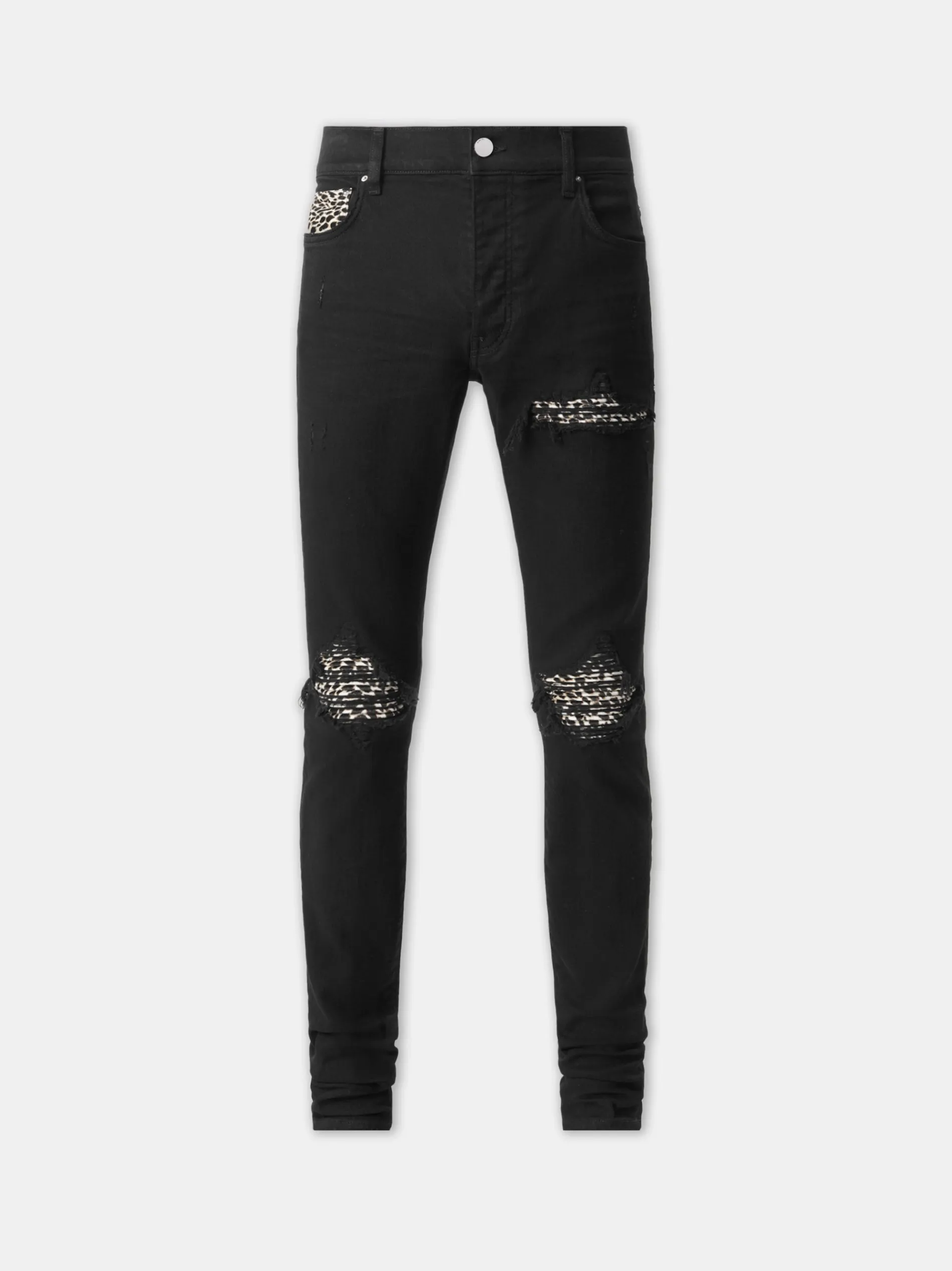 AMIRI Denim<LEOPARD MX1 JEAN BLACK OD