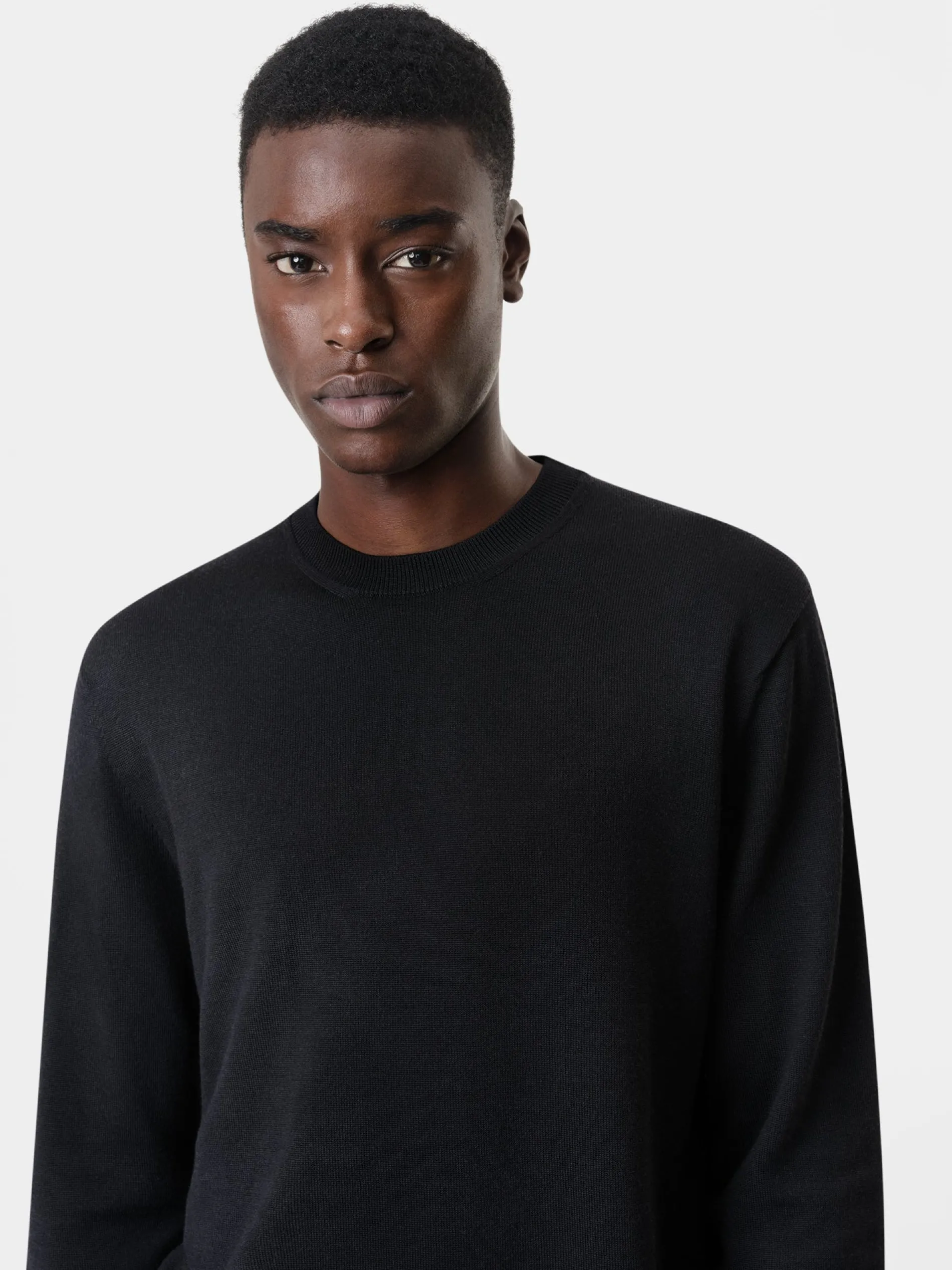AMIRI Knitwear<LONG SLEEVE CREW- BLACK