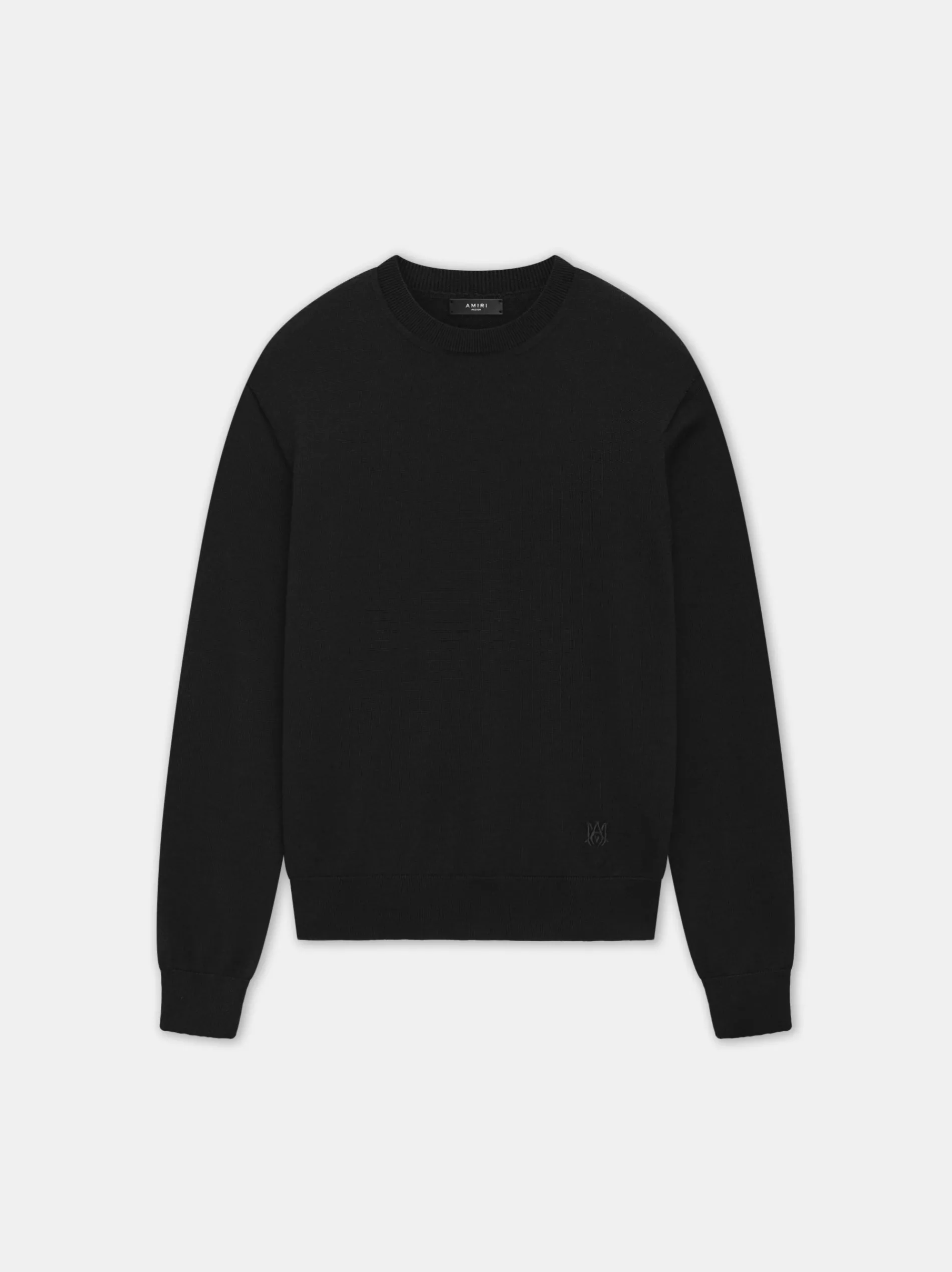 AMIRI Knitwear<LONG SLEEVE CREW- BLACK