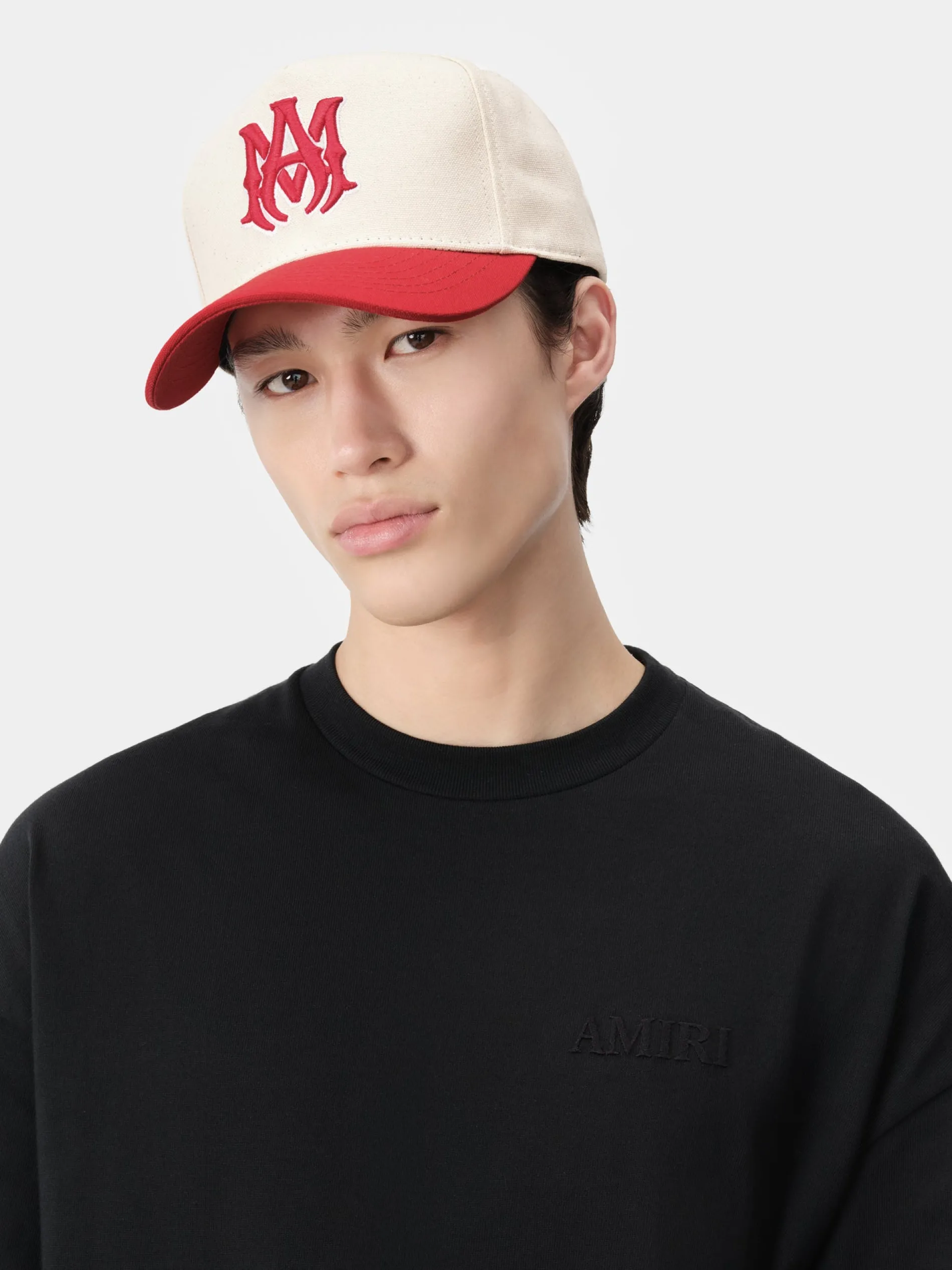 AMIRI Hats|Hats<MA CANVAS HAT Alabaster Red