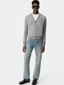 AMIRI Knitwear<MA CARDIGAN Grey