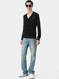 AMIRI Knitwear<MA CARDIGAN BLACK
