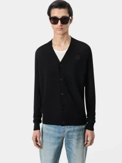 AMIRI Knitwear<MA CARDIGAN BLACK