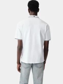 AMIRI Tees<MA CORE LOGO POLO White