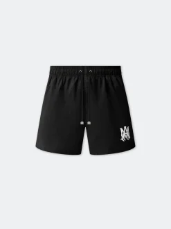AMIRI Swimwear<MA CORE LOGO SWIM TRUNK BLACK