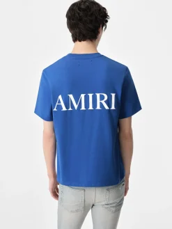 AMIRI Tees<MA CORE LOGO TEE Blue