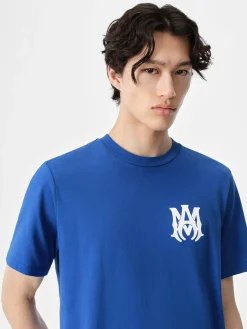 AMIRI Tees<MA CORE LOGO TEE Blue