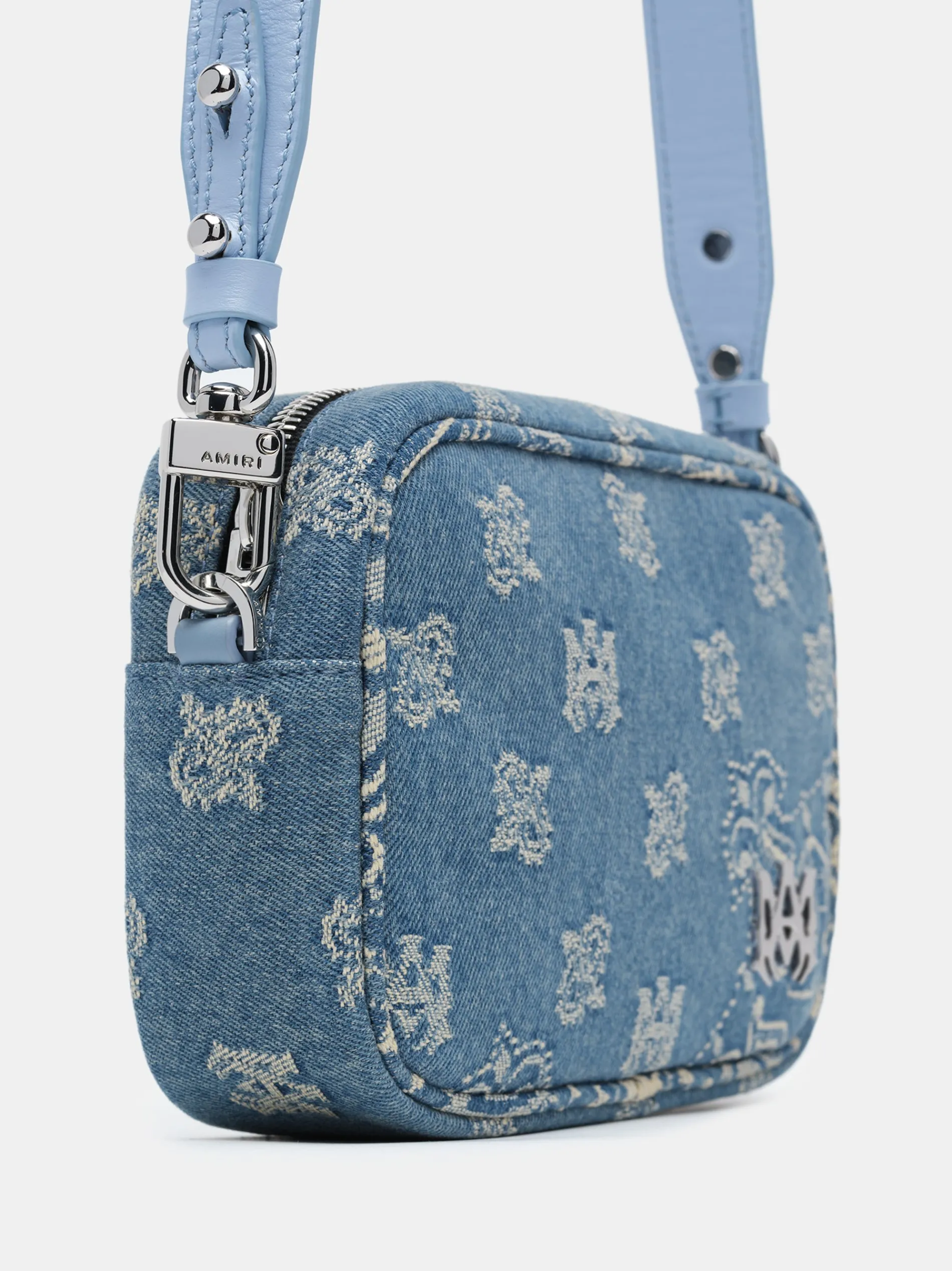 AMIRI Crossbody|Bags<MA PAISLEY JACQUARD CAMERA CASE Antique Indigo