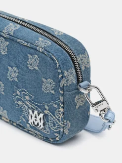 AMIRI Crossbody|Bags<MA PAISLEY JACQUARD CAMERA CASE Antique Indigo