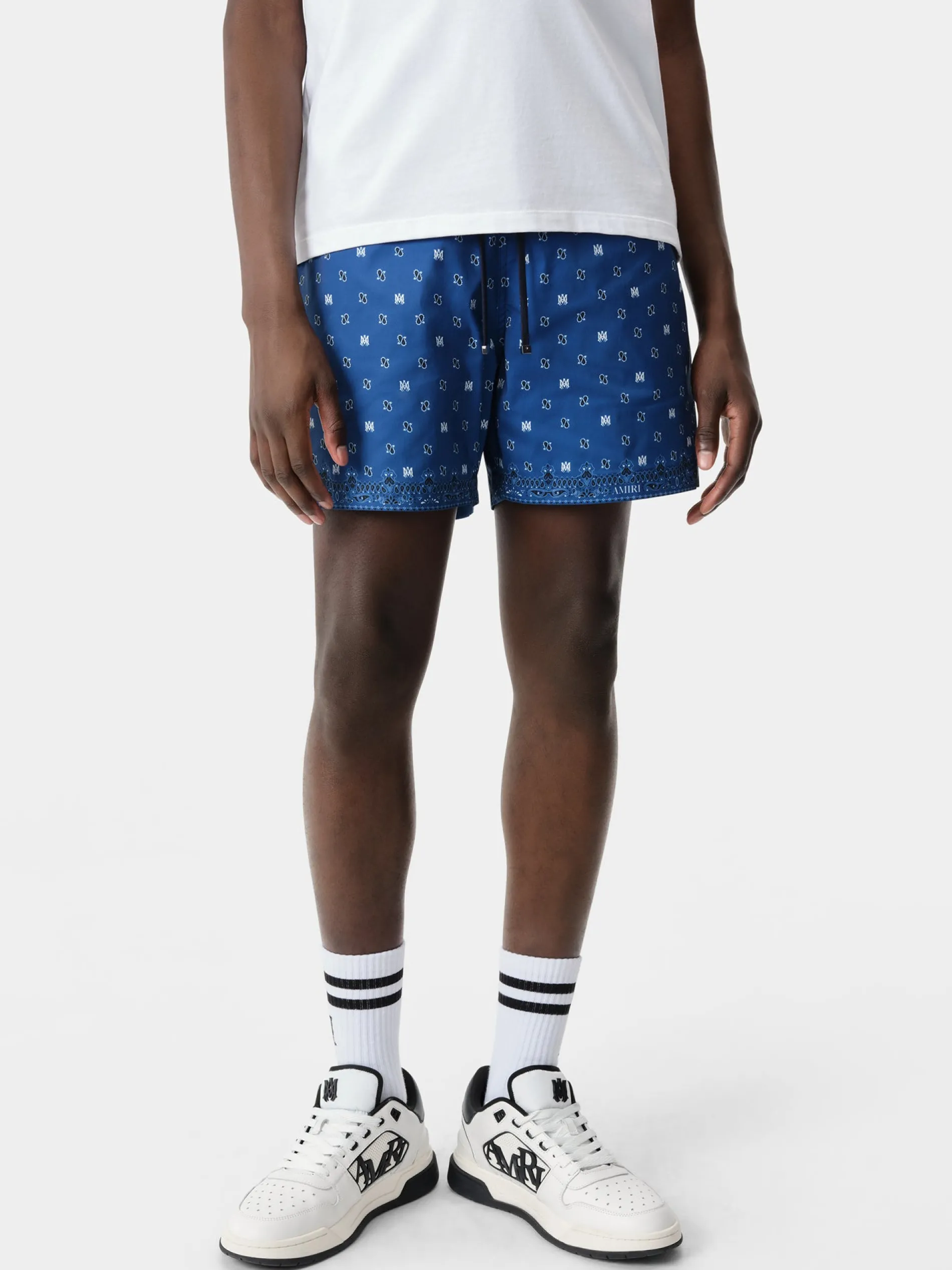 AMIRI Swimwear<MA PAISLEY SWIM TRUNK Blue