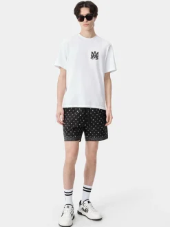 AMIRI Swimwear<MA PAISLEY SWIM TRUNK BLACK