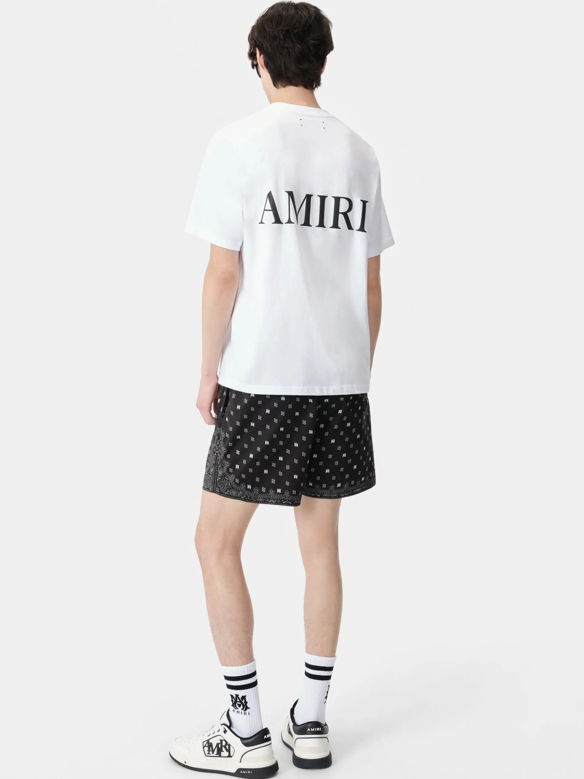 AMIRI Swimwear<MA PAISLEY SWIM TRUNK BLACK