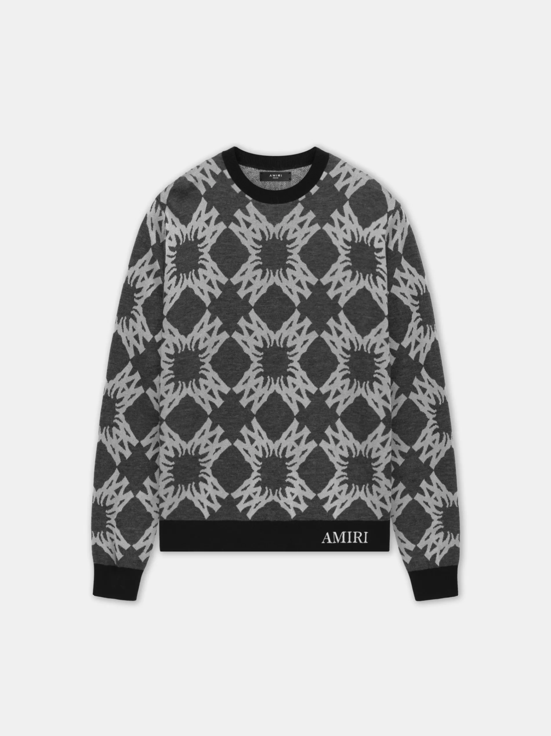 AMIRI Knitwear<MA QUAD CREWNECK Dark Grey