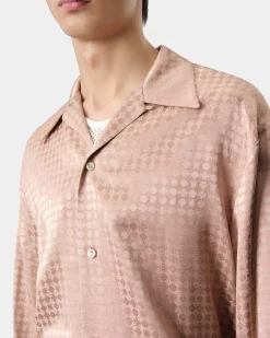 AMIRI Shirts<MA QUAD LONG SLEEVE SHIRT Blush