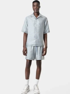 AMIRI Shorts & Sweatpants<MA QUAD SHORT DUSTY BLUE