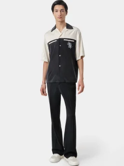 AMIRI Shirts<MA QUAD YOKE CAMP SHIRT BLACK