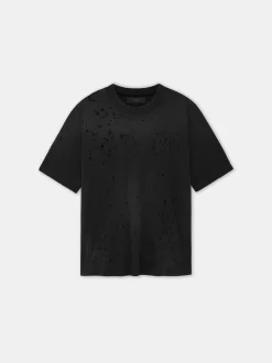 AMIRI Tees<MA SHOTGUN EMBROIDERED TEE BLACK