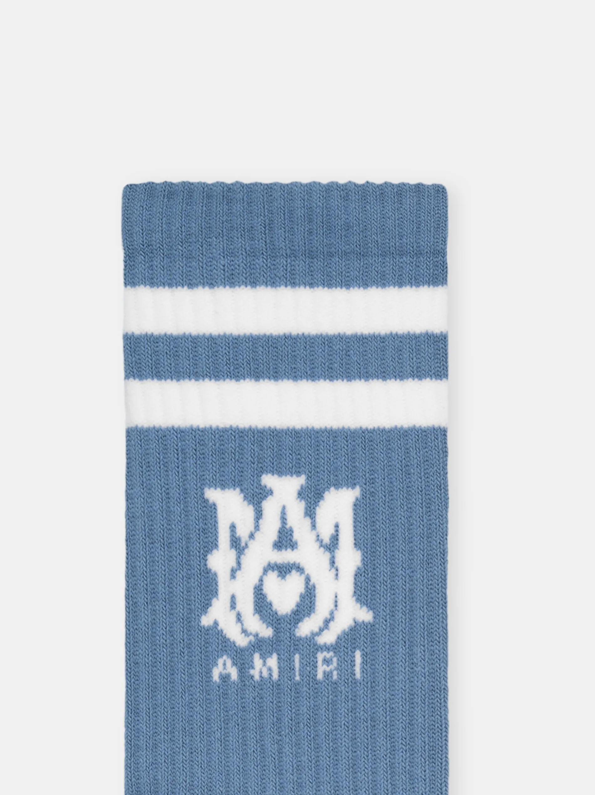 AMIRI Socks|Socks<MA STRIPE SOCK DUSTY BLUE