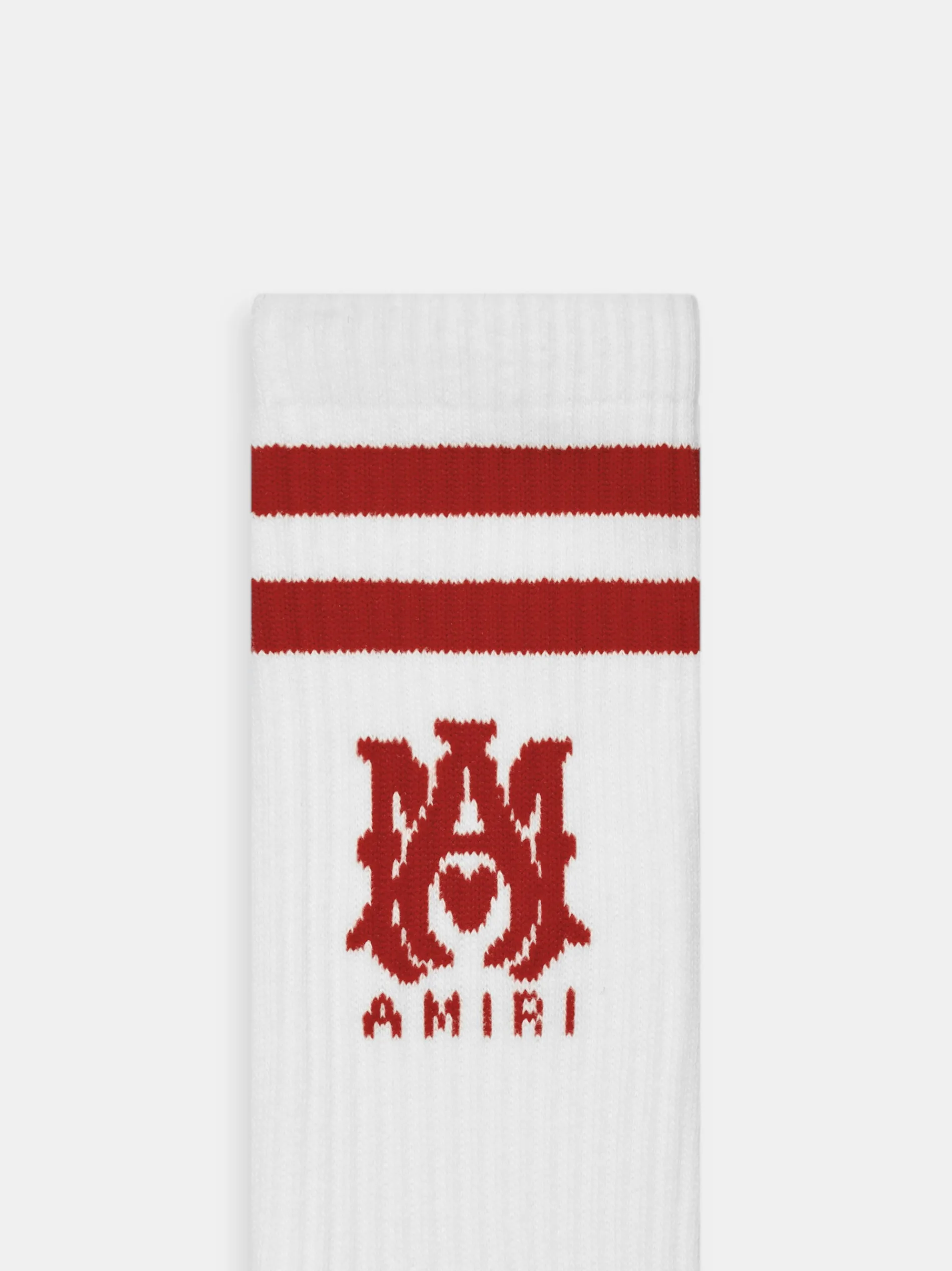 AMIRI Socks|Socks<MA STRIPE SOCKS White Sun Dried Tomato