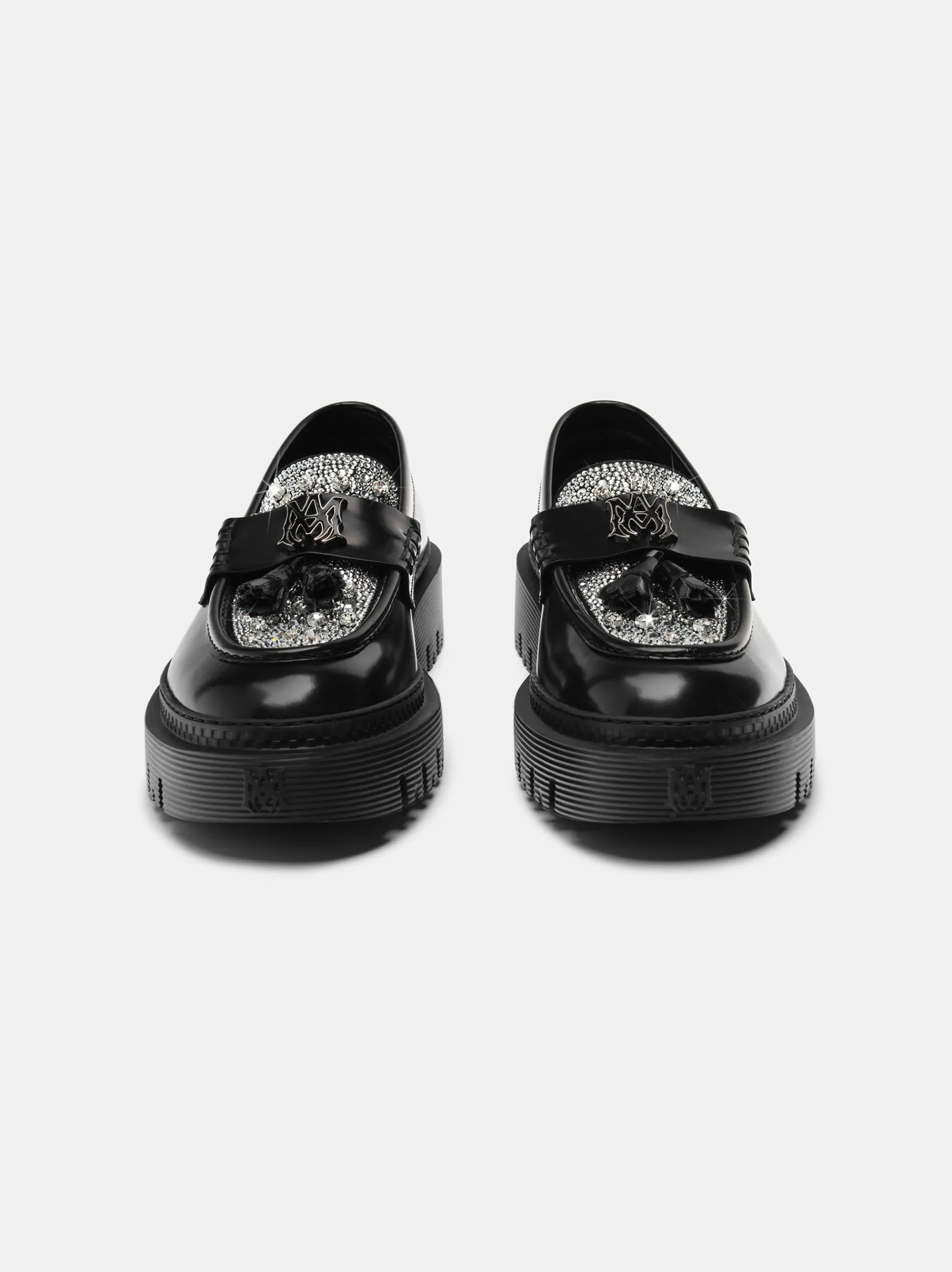 AMIRI Loafers|Loafers<MA TASSLE CRYSTAL JUMBO LOAFER BLACK