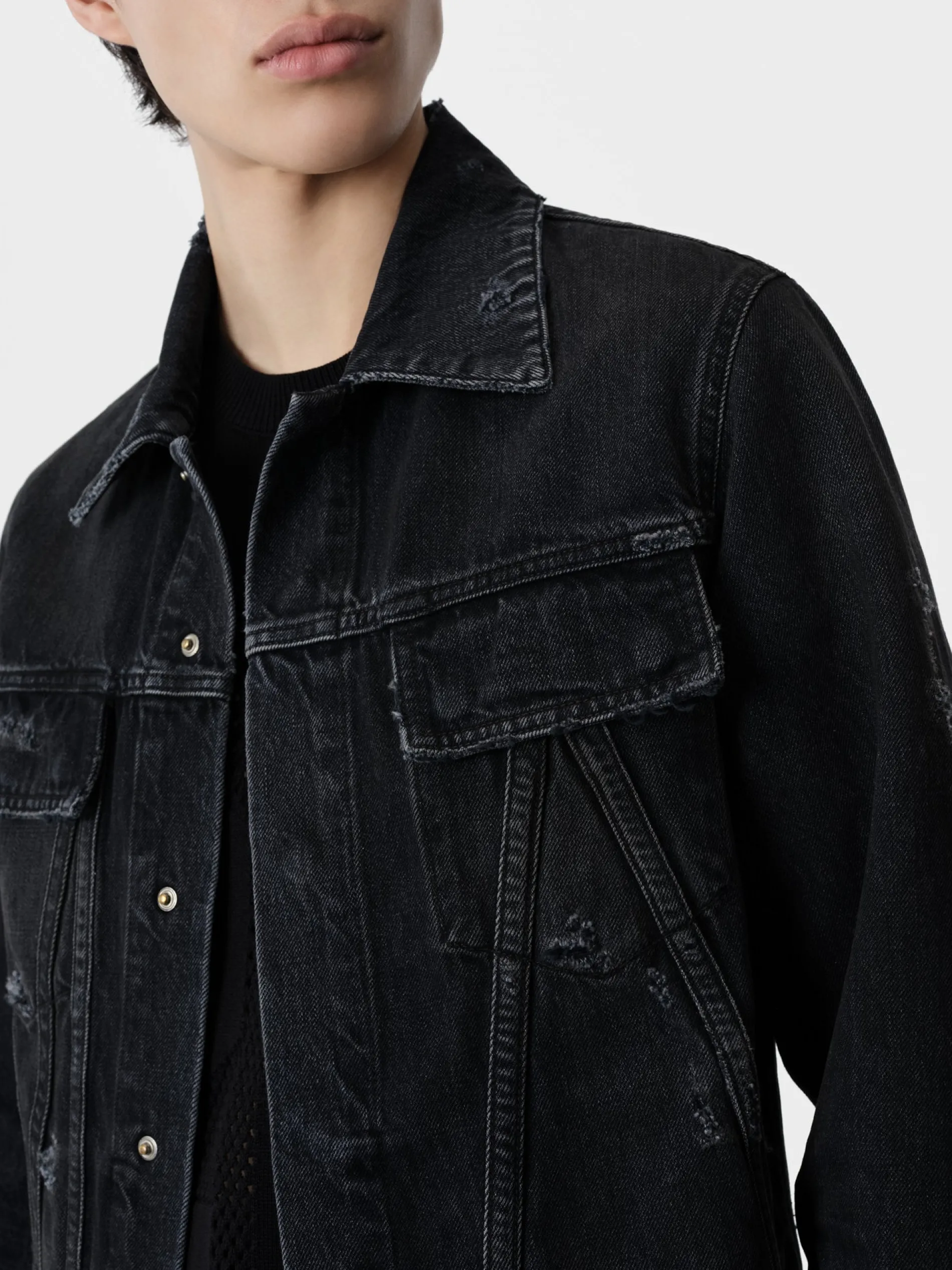 AMIRI Denim<MA TRUCKER JACKET Vintage Black