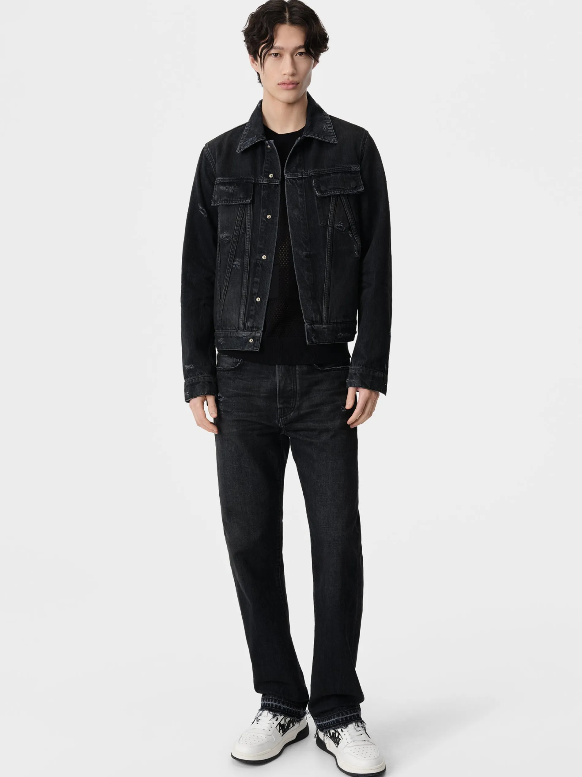 AMIRI Denim<MA TRUCKER JACKET Vintage Black