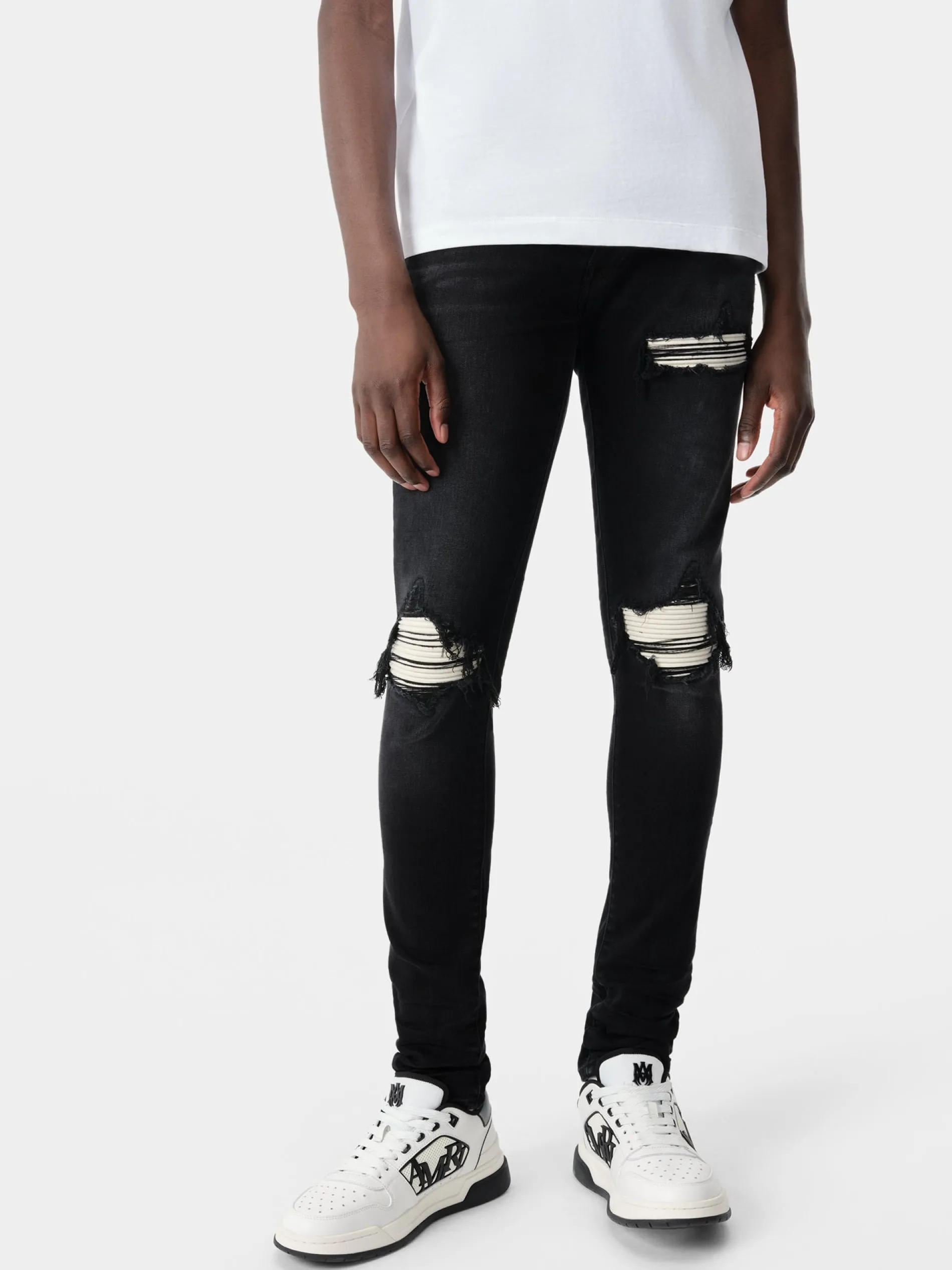 AMIRI Denim<MX1 ULTRASUEDE Vintage Black