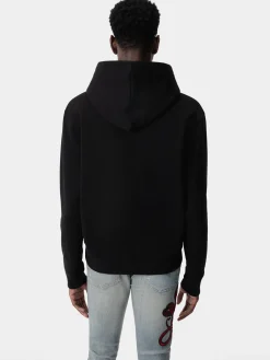 AMIRI Sweatshirts<POISON HOODIE Black Red